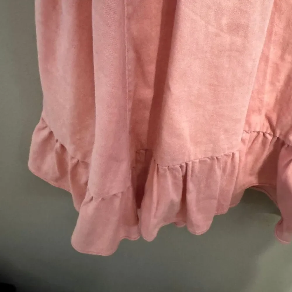 Free People Agnes Denim Mini Dress pink size XS - Picture 6 of 7